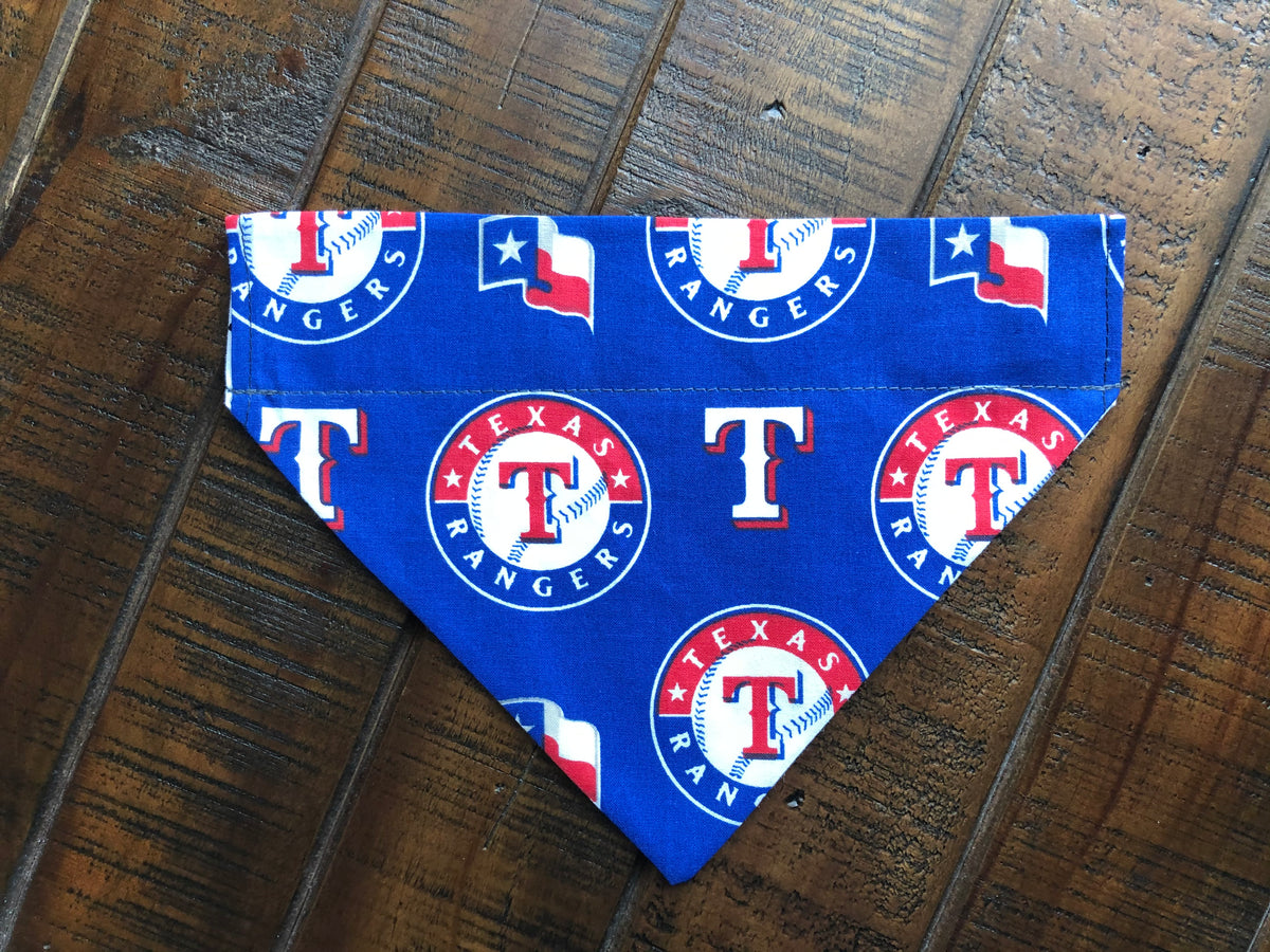Texas Rangers Over-the-Collar Reversible Dog Bandana ~ Four Sizes, Opt –  ENestor Products