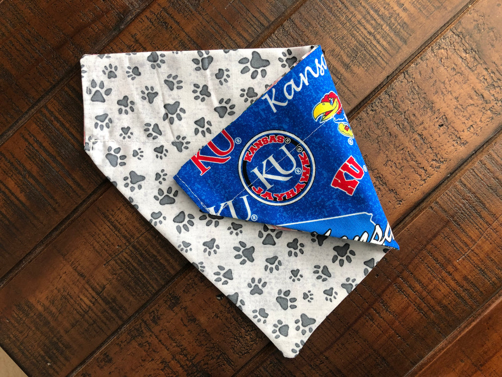 Large Kansas City Dog Bandana Over the Collar Dog Bandana 